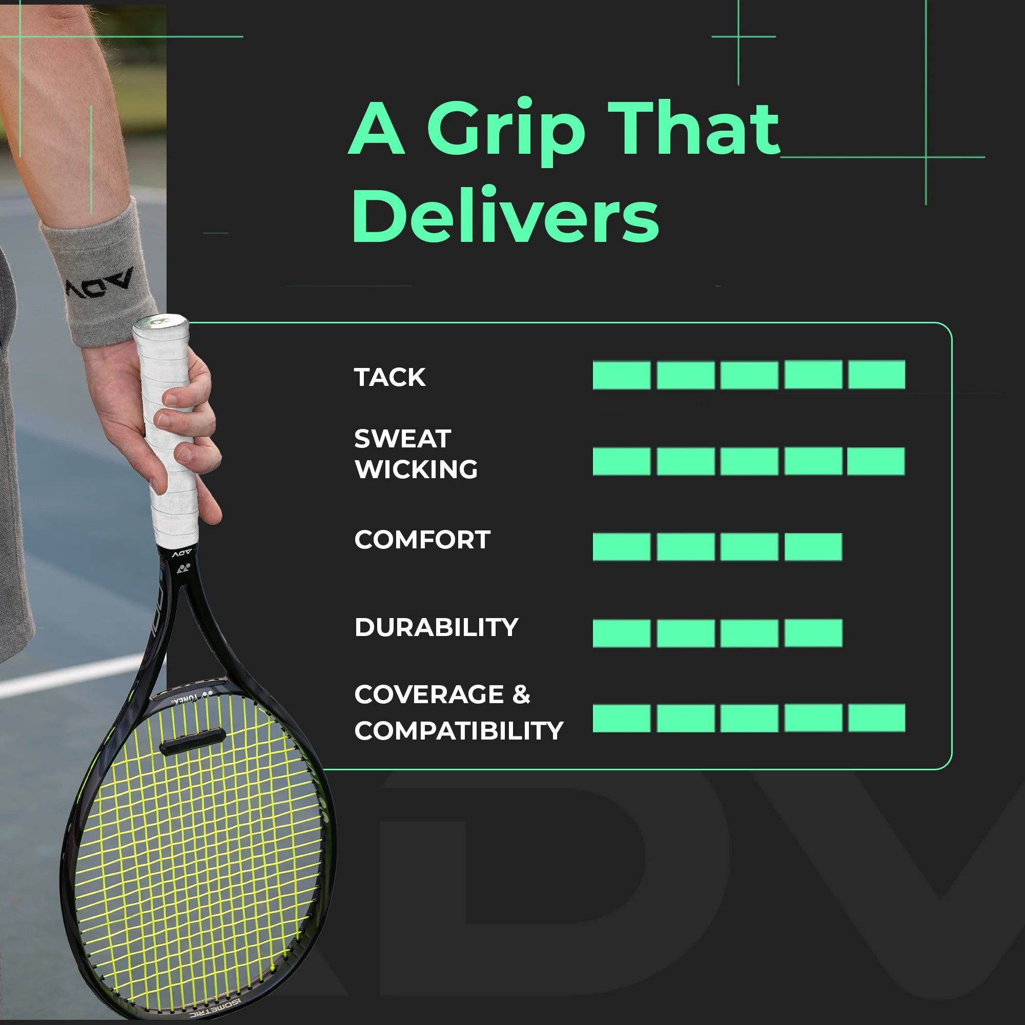 MaxTac Tacky Tennis Overgrip - 12 pack