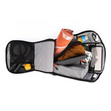 Tennis backpack with compartments featuring a spacious main section for clothes and gear, a mesh pocket for accessories, and a padded sleeve for a laptop or tablet—ideal for organized court days.