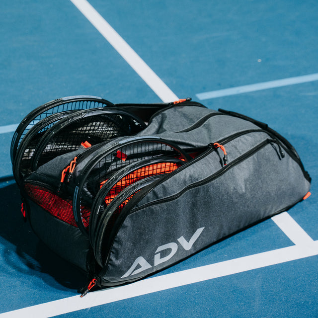 Tennis Luggage & Bag Tag | Crossed Tennis Rackets | Custom Info on Back |  Medium | Pink
