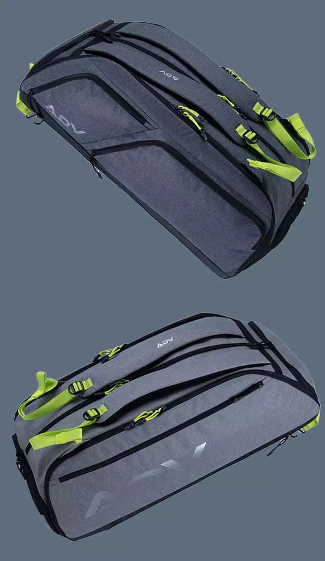 Two tennis bags in charcoal and ash color. 