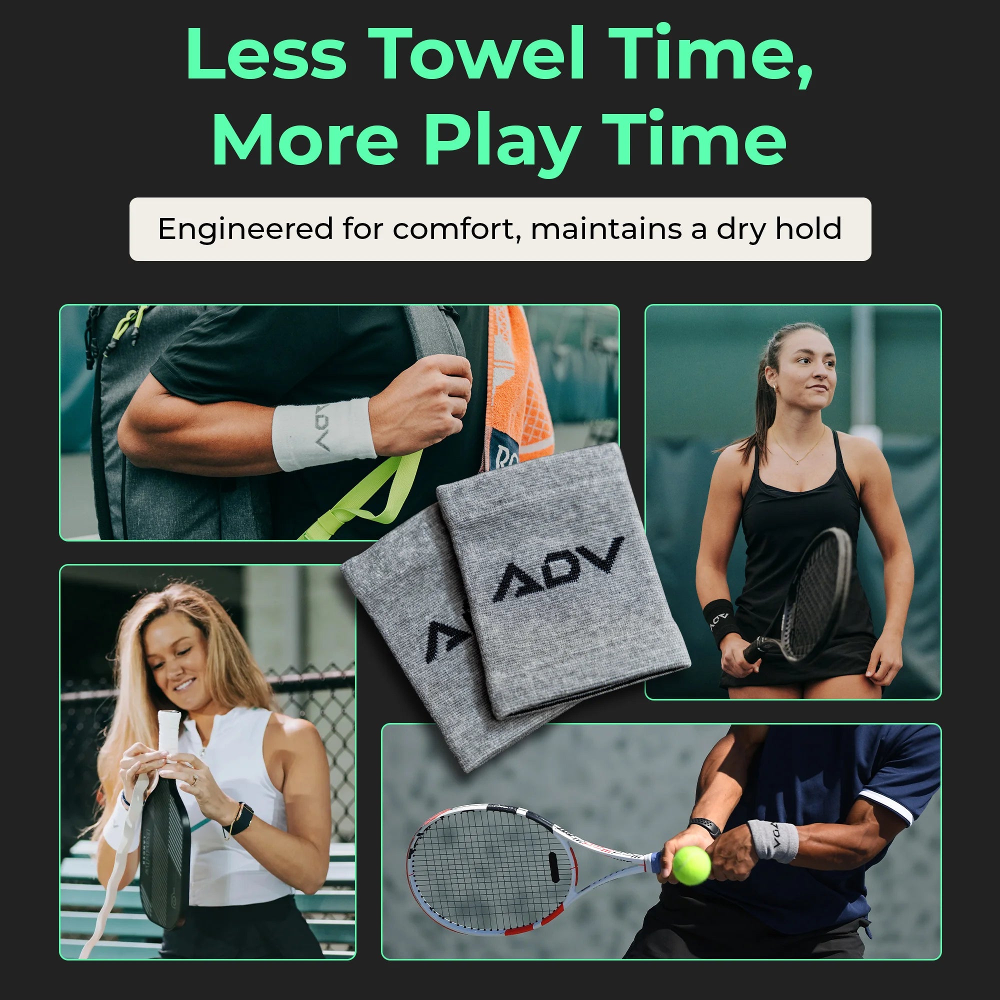 Tennis wristbands discount